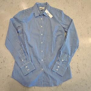NWT J. Crew Slim Stretch - Blue stripe - Women’s Medium Tall